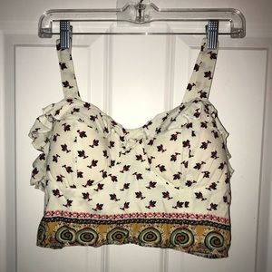 Pattern Crop Top